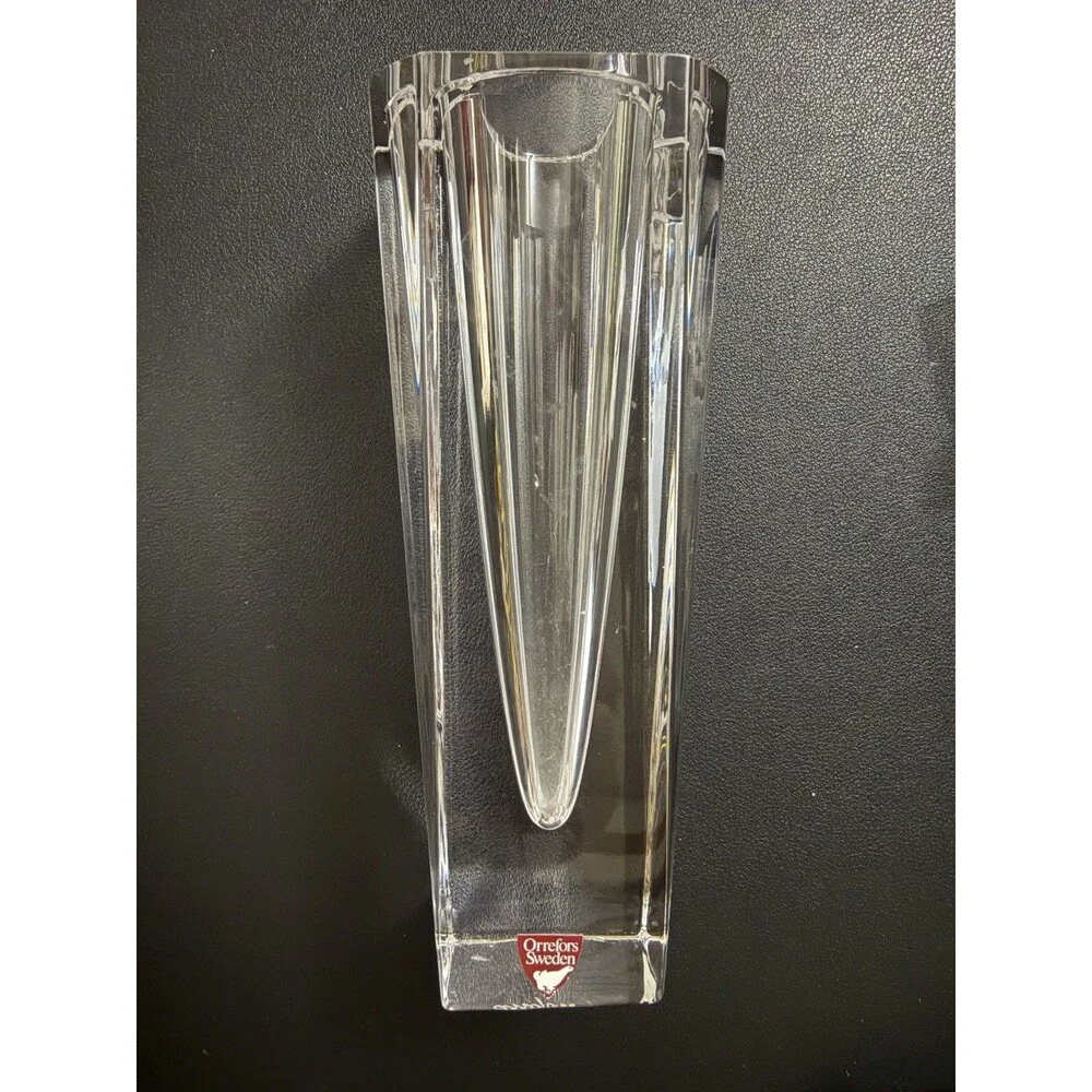 Orrefors Crystal Vase Lars Hellsten Odyssey Design - 7
